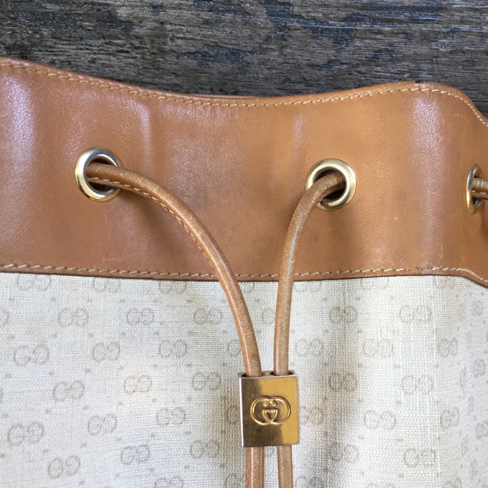 Gucci vintage drawstring bucket tote bag - Picture 3 of 8